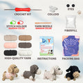 YAMAXIN 4PC Dog Crochet Needle DIY Kit for Beginners Easy Craft Tool Set for Arts And Knitting