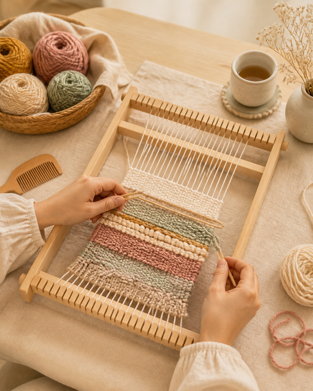 Beginner DIY Weaving Kit - Create Your First Woven Piece