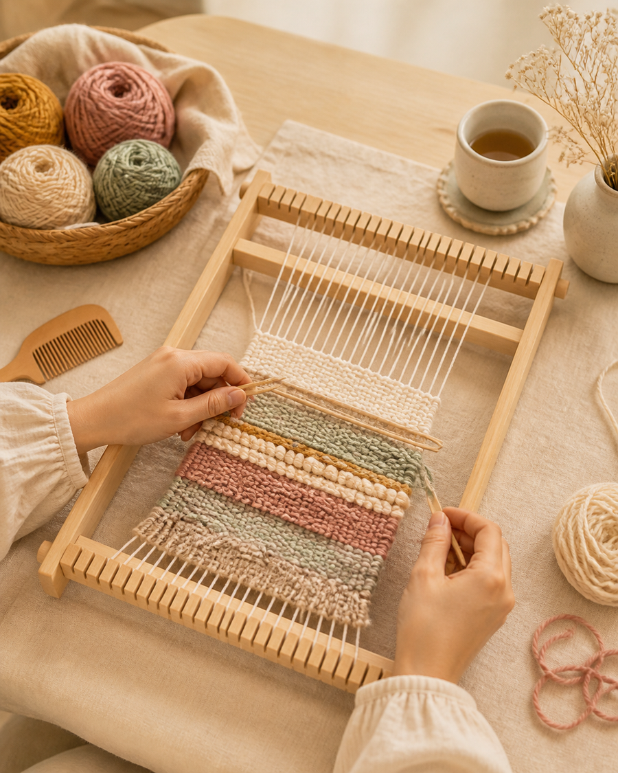 Beginner DIY Weaving Kit - Create Your First Woven Piece